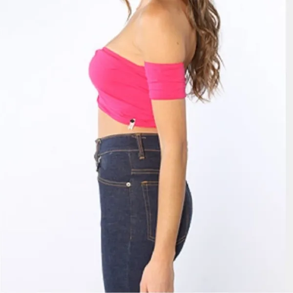One Teaspoon Hot Pink Body Holster Cropped top NEW SMALL - Image 3