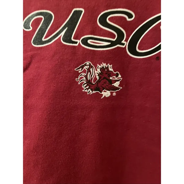 Red Oak South Carolina Gamecocks USC Womens Juniors Sleeveless V-neck T-shirt - Image 9