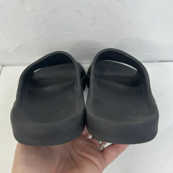 Oofos OOahh Black Unisex EU 39 Men 6 Women 8 Recovery Comfort Lightweight Slides - Image 9