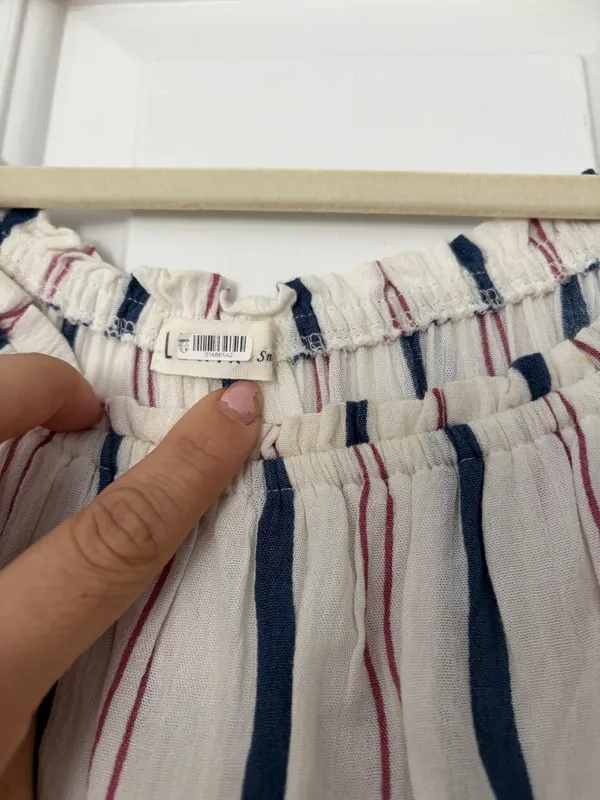 Boutique Striped flowy Romper - Image 3