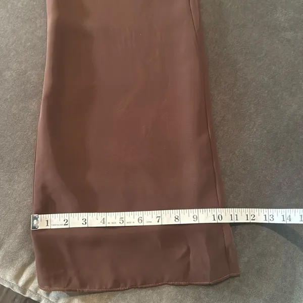 Women’s Brown Chiffon Lapel Jacket 3 Piece Formal Wedding Party Pant Suit Size 4 - Image 13