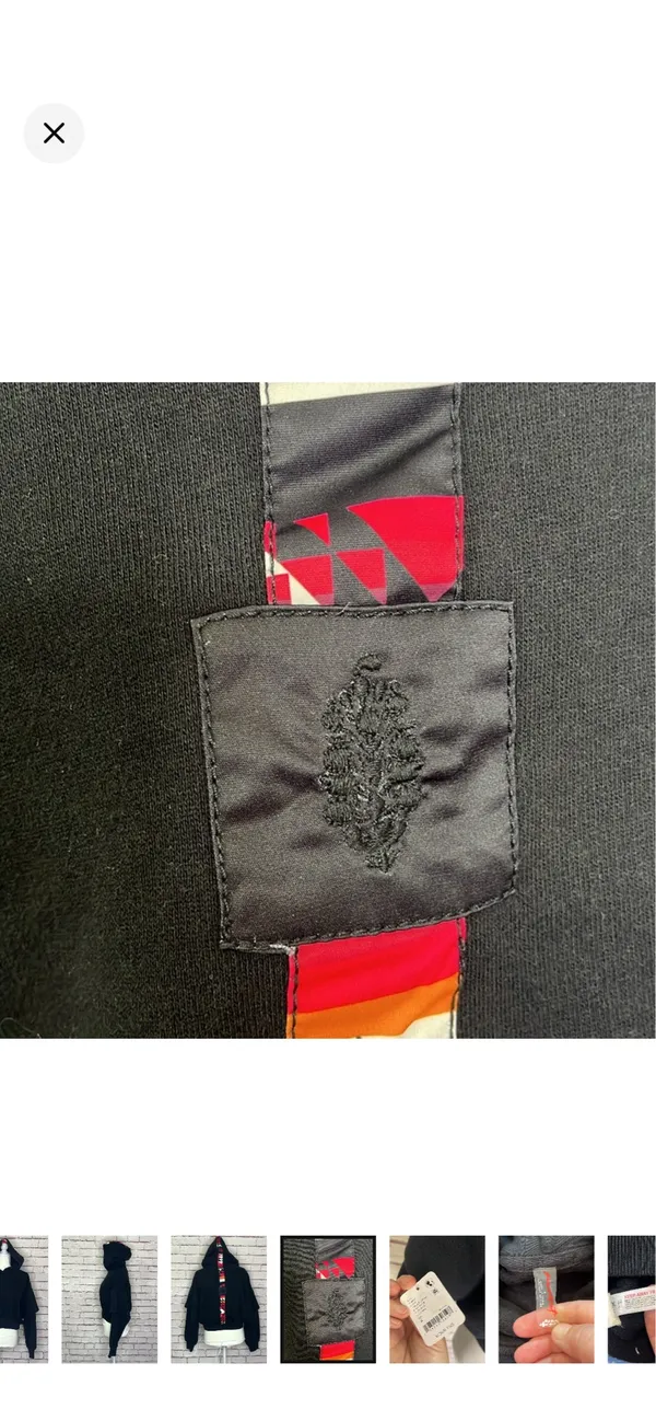 FP Movement Snow Flow Hoodie in Black Combo NWT. Gorgeous cropped hoodie. Two-layer sleeves. Stretchy oversize boxy fit. 20.5” bust 17.5” long - Image 6