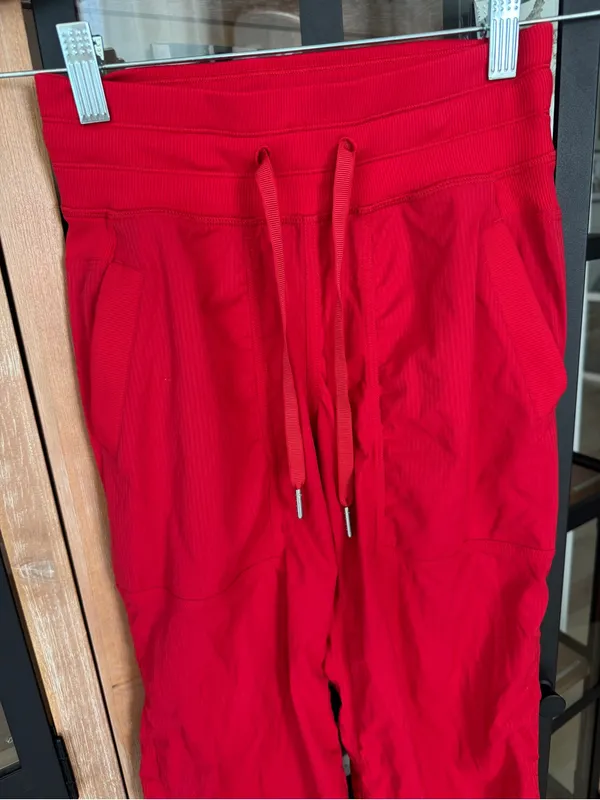 Lululemon Dance Studio Mid-Rise Pants joggers Hot Heat short petite drawstring - Image 6
