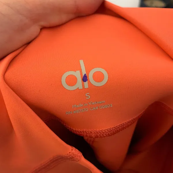 Alo Yoga 7/8 High-Waist Airbrush Legging Coral Small Womens Athletic - Image 12
