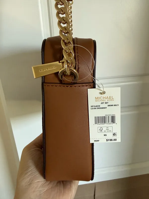 Michael Kors Jet Set Leather Patchwork Crossbody - Image 5