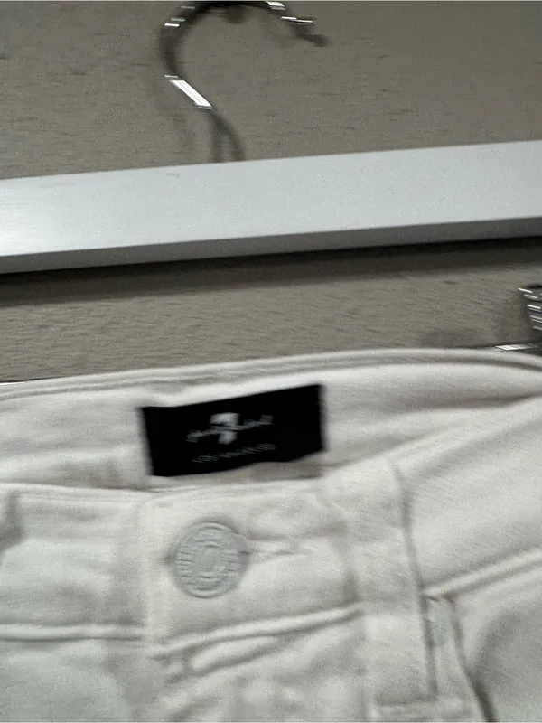 $225 Retail 7FAMK Womems White Metallic Skinny - Image 5