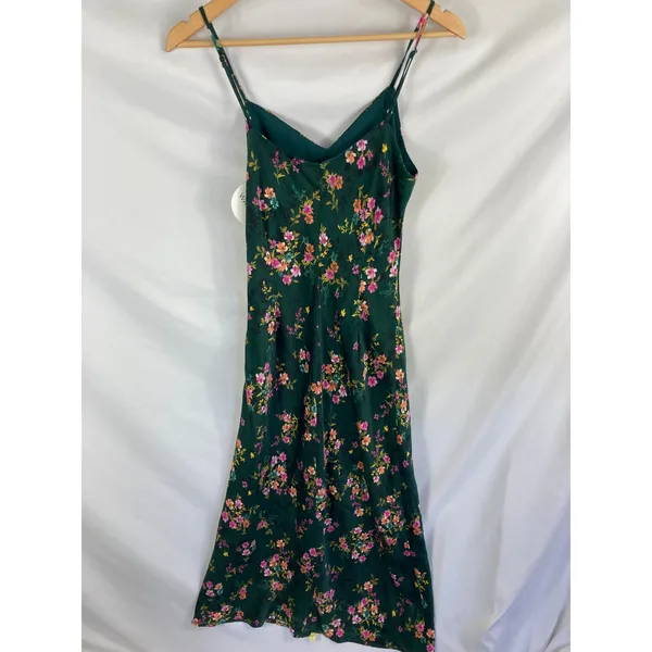 NWT Lost + Wander Sarah Floral Print Midi Slipdress Green Size Medium - Image 8