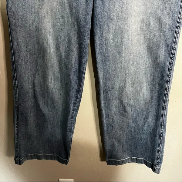 Carve Designs‎ Portland Wide Leg Crop Side Buckles Organic Cotton Denim Jeans - Image 4