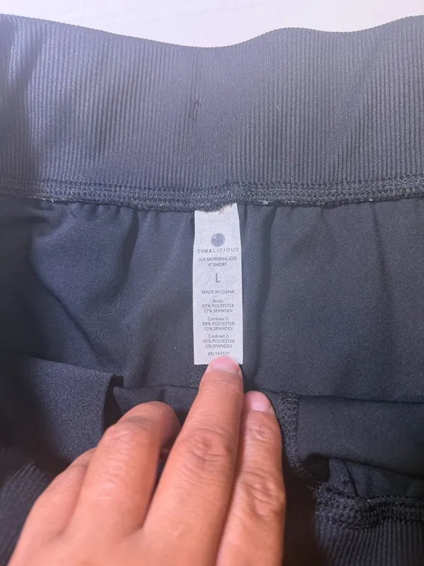 Yogalicious Lux Morning Jog 4" Drawstring Athletic Shorts - Image 2