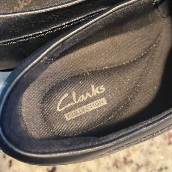 Clarks Collection Leather Shootie Women 9M Blk Professional Block Heel 26102429 - Image 7