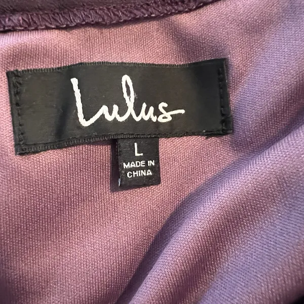 Lulus Maxi‎ Dress Large Chiffon Air Of Romance Halter Dusty Purple - Image 4