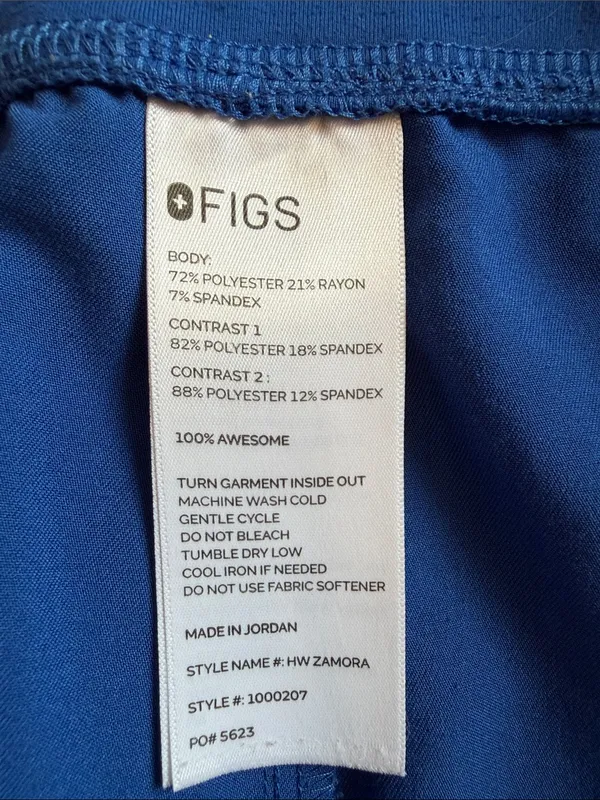 Figs Royal Blue Jogger Pants with Red Drawstring XXXL tall - Image 7