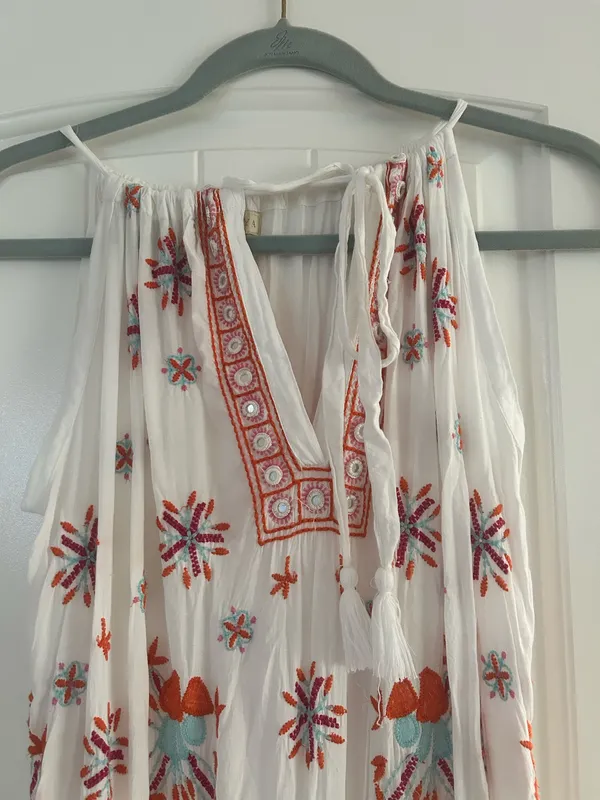 Ruby Yaya Smocked Waist Boho Mixed Print Dress - Image 7