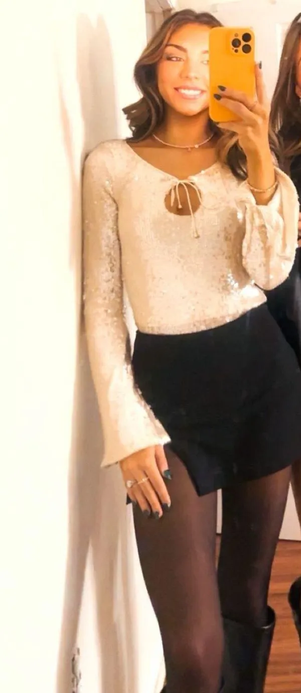 Target Sequin Long Sleeve Top - Image 3