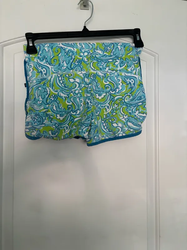 Light pattern workout shorts Blue - Image 3