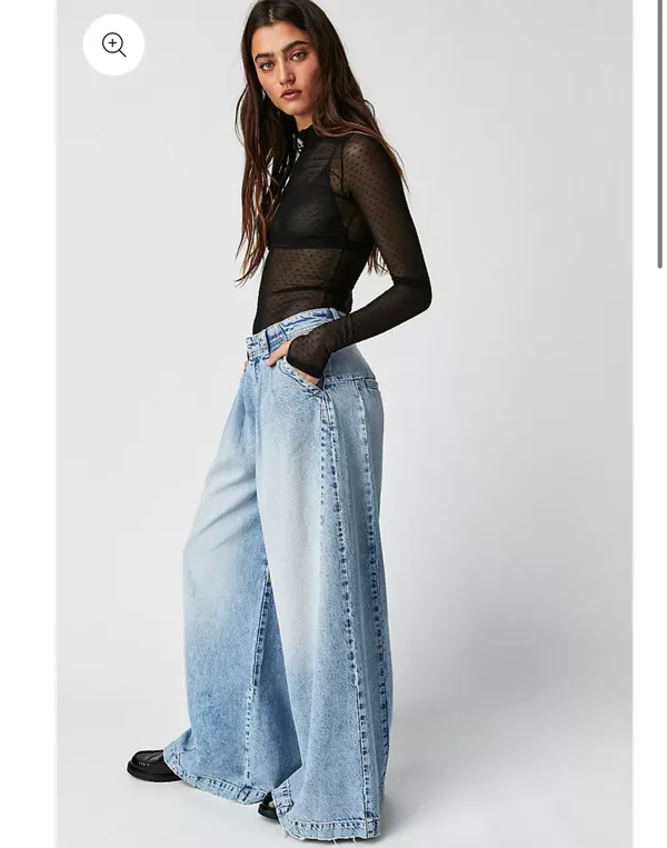 Free People We The Free Equinox Denim Trousers - Image 4