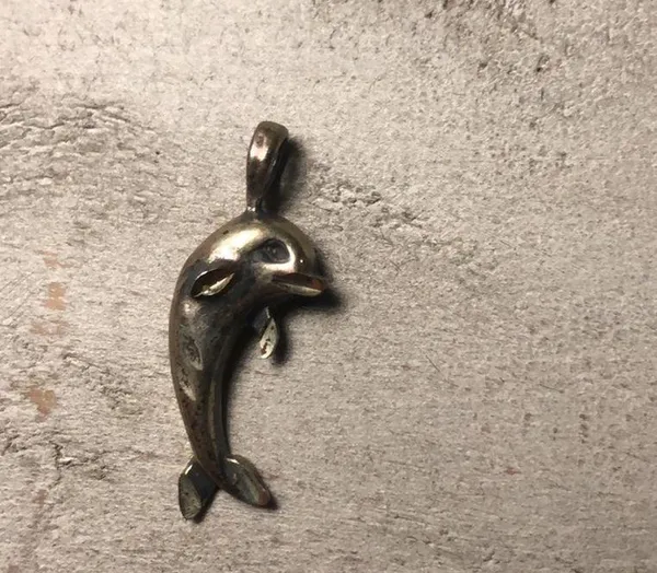 Silver 1” Dolphin Charm - Image 2
