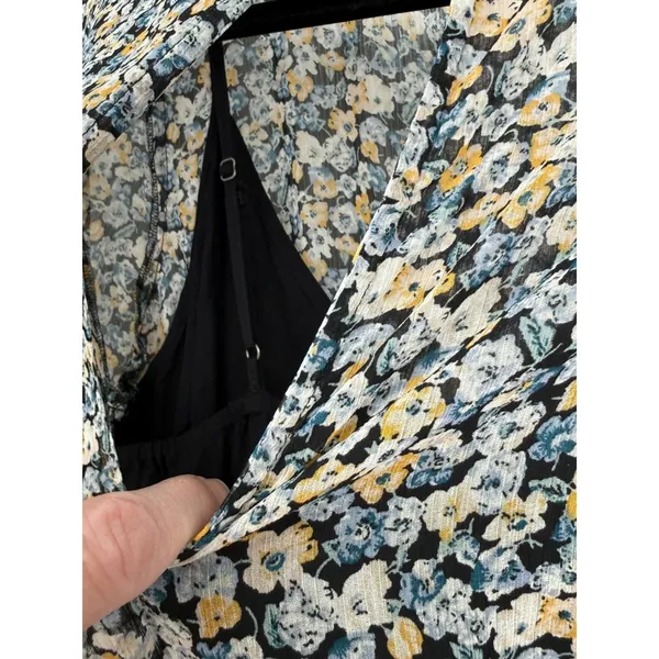 NWT Abercrombie & Fitch Womens Ditsy Floral Sheer Mini Dress Size Small Feminine - Image 10