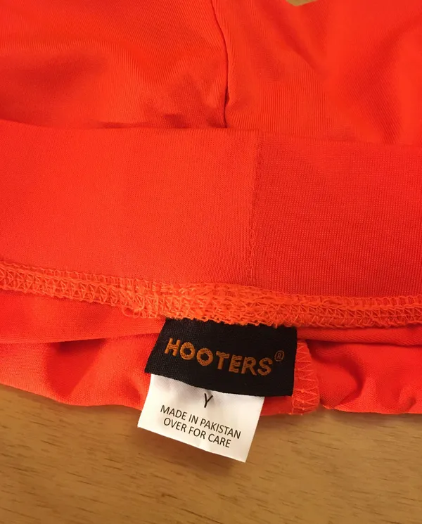 Hooters New Girl Rare Uniform Shorts Tag Crooked Size Large - Image 5