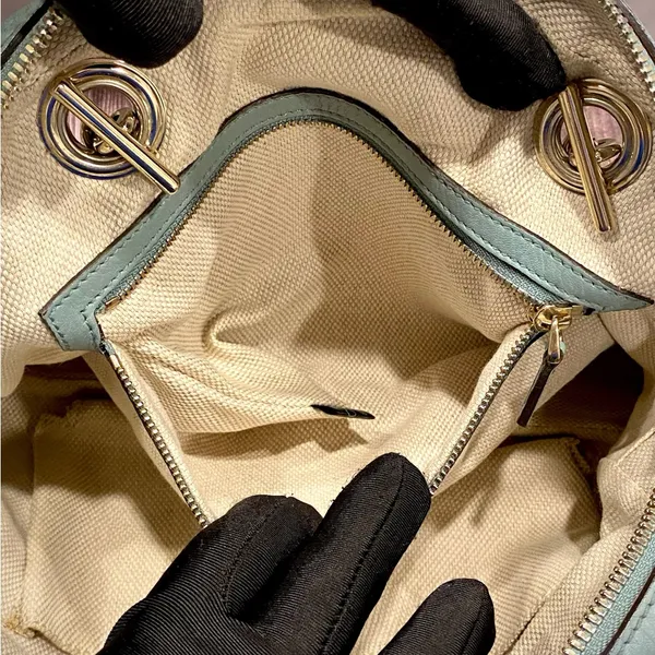 Gently Used - Gucci Soho Chain Shoulder Bag In Light Blue - Image 6