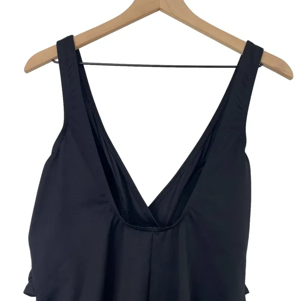 Miraclesuit One Piece Swimsuit Twist Front V Neck Faux Wrap Slimming Womens 18 - Image 4