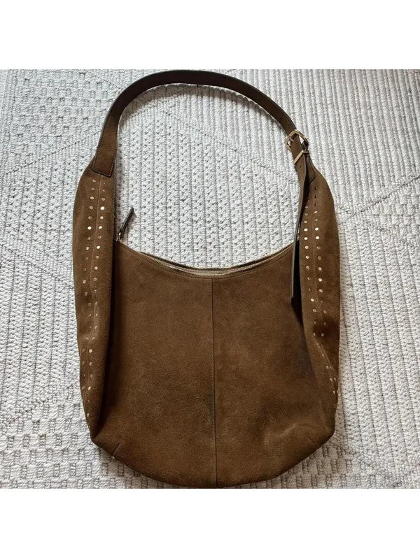 Madewell Essential Curve Shoulder Bag in Aged Cognac - Image 3