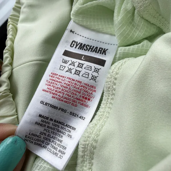 Gymshark sz L Training Joggers Mint Green Hiking‎ Athletic Wear - Image 5
