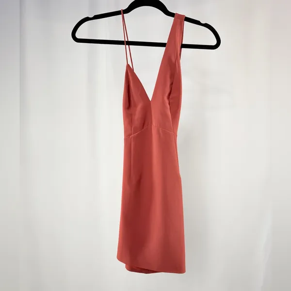 Revolve x NBD Bracken Asymmetrical Dress in Rust‎ Size XXS - Image 3