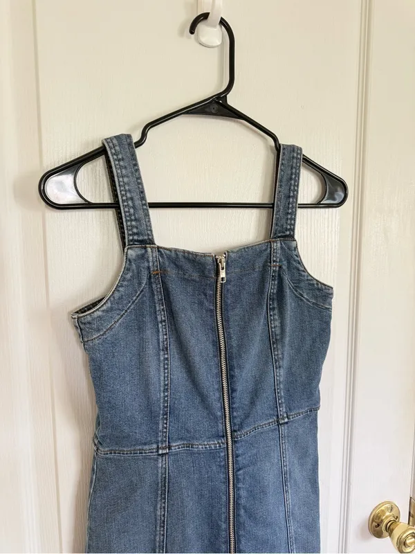 Reformation Randy Denim Mini Dress - Image 3