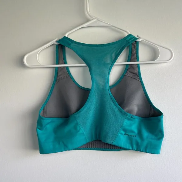 Women's Nike Dri-Fit Teal Sports Bra - Image 2