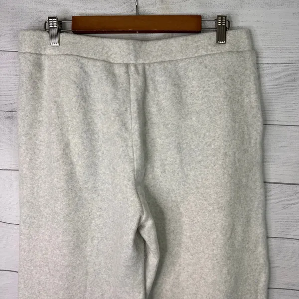 Haven Well Within Cozy Heather Gray Fleece Wide Leg Lounge Pants Sweatpants L - Image 5