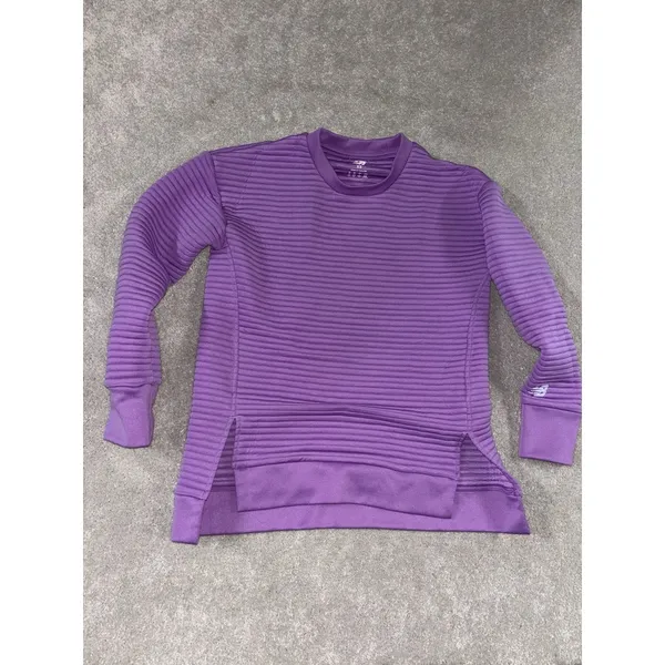new balance‎ purple ribbed pullover sweatshirt running xs running - Image 2