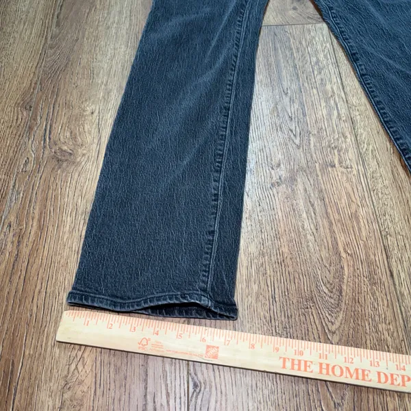 Madewell Curvy 90s Straight Leg Jeans Washed Black Size 29 Tall High Rise grunge - Image 7