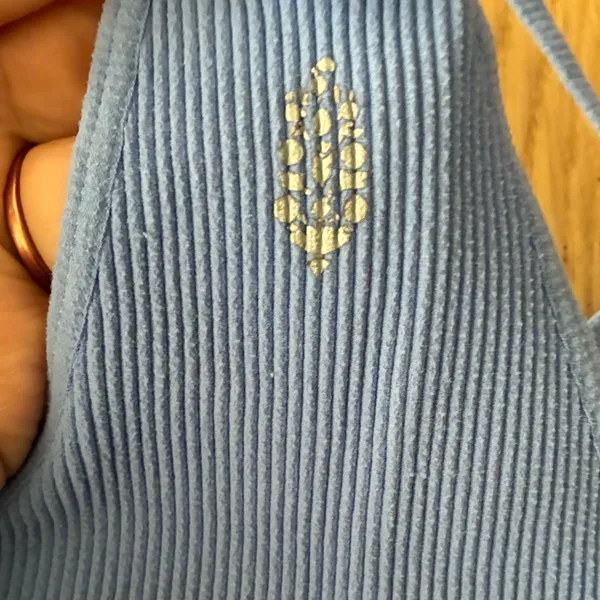 Free People Movement Happiness Runs Crop Ribbed High-Neck Tank Top - Light Blue - Image 11