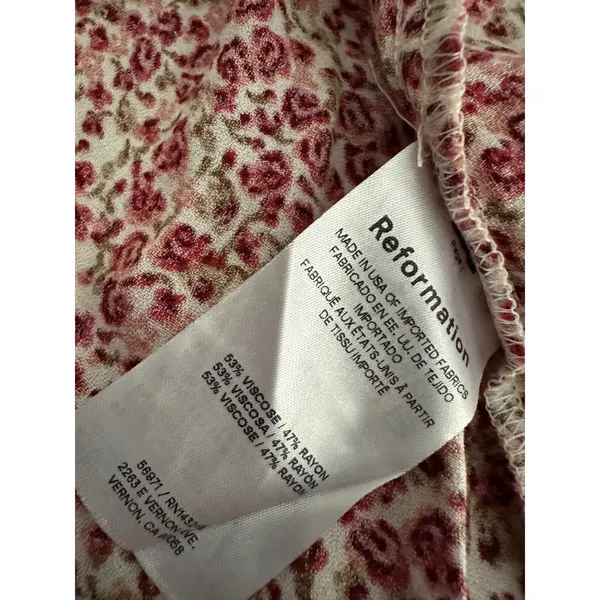 Reformation La Vie En Rose Floral Mini Skirt 0 - Image 3