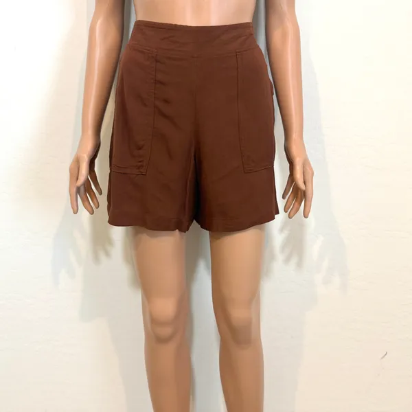 Wildfox M flat front casual pull on shorts pockets SH2 3660 - Image 9
