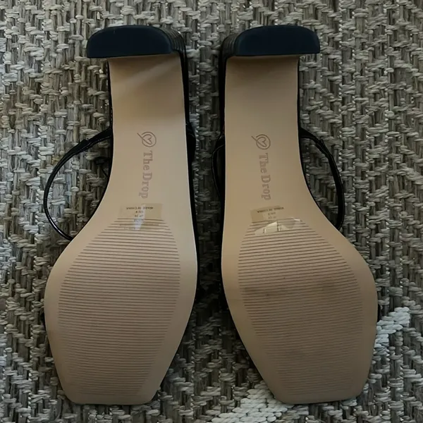 The drop Avery Square Toe pump Womens Sz 11 Black - Image 6