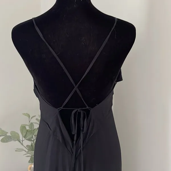 Lulu’S Black‎ Rayon Maxi Dress Size Small - Image 5