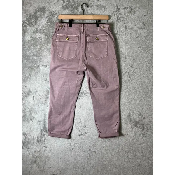 Pistola Mara Straight‎ Leg Capri Pants Light Purple High Rise Size 30 New - Image 3