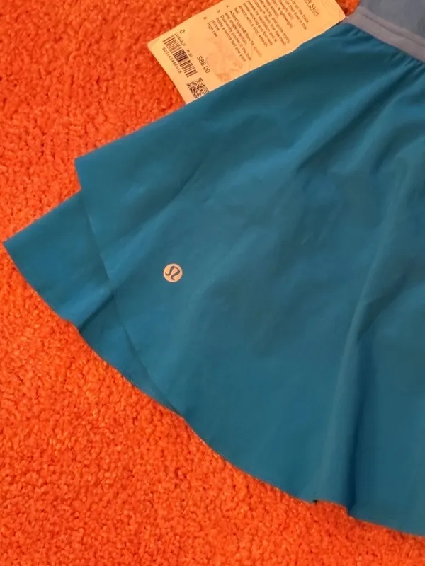 NEW NWT Lululemon Court Rival High Rise Skirt Long 15" Poolside Lined Shorts 0 - Image 5