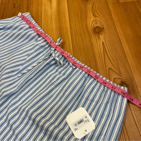 Altar'd State High Rise Blue White Striped Pajama Lounge Shorts Cotton NWT XXL - Image 2