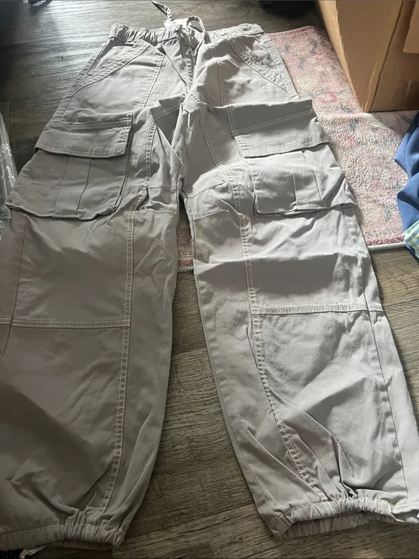 Zara utility cargo trousers size 4 - Image 4
