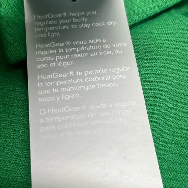 Under Armour HeatGear Polo Women Vibrant Sz S Green‎ Loose Fit Athletic Workout - Image 4