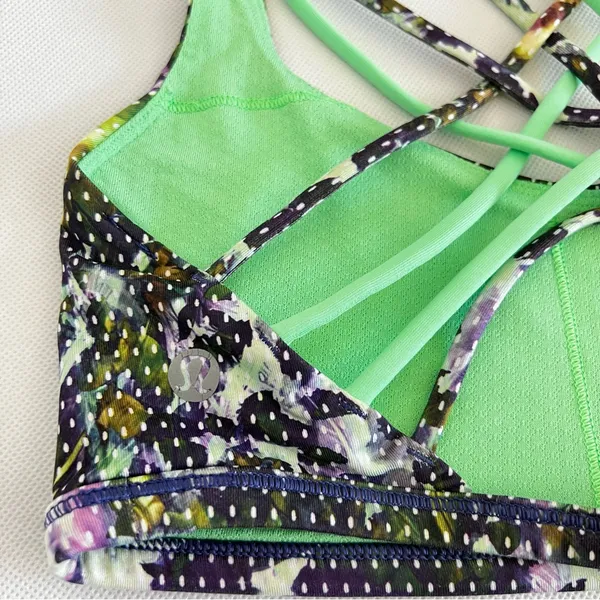 Lululemon Free To Be Wild Floral Sport White Multi / Pistachio Size 4 - Image 6