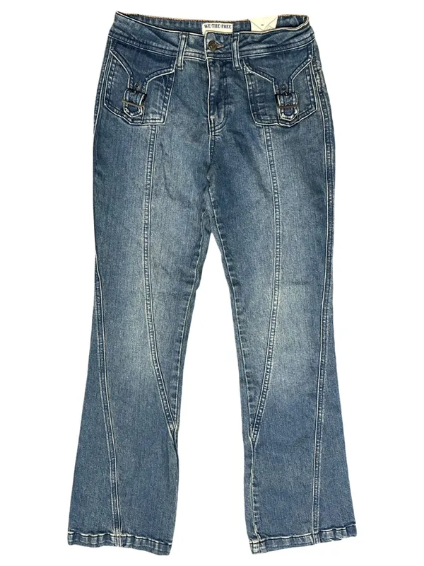 Free People We The Free NWT Women’s Size 26 Love Stone Mid Rise Bootcut Jeans - Image 5