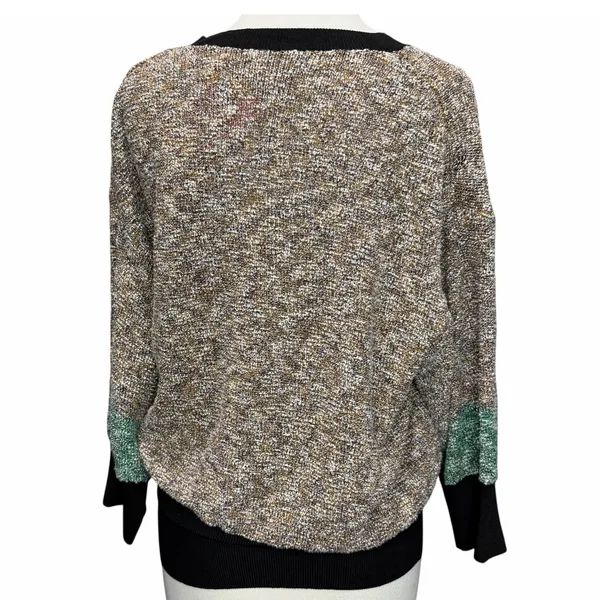 By Malene Birger Ansulta Sweater Womens S Brown Colorblock Italy Quiet Luxury - Image 5