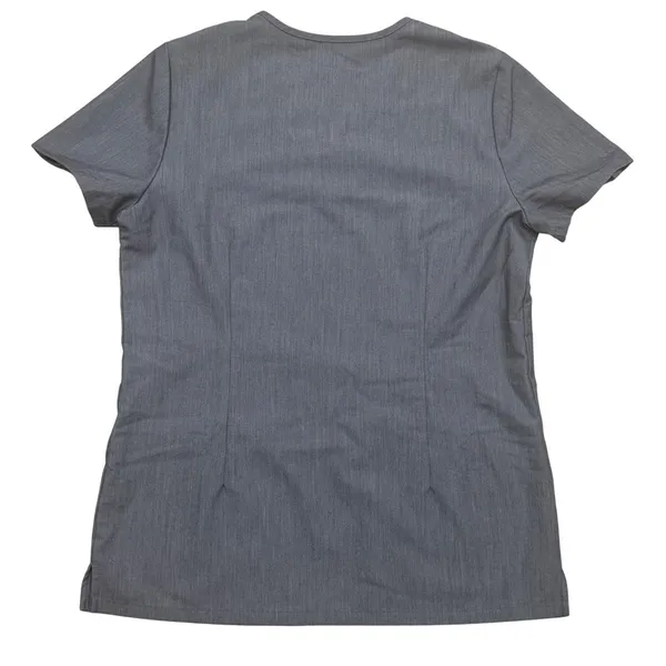 FIGS Technical Collection Casma Scrub Top V-Neck Short Sleeve Heathered Gray XS - Image 6