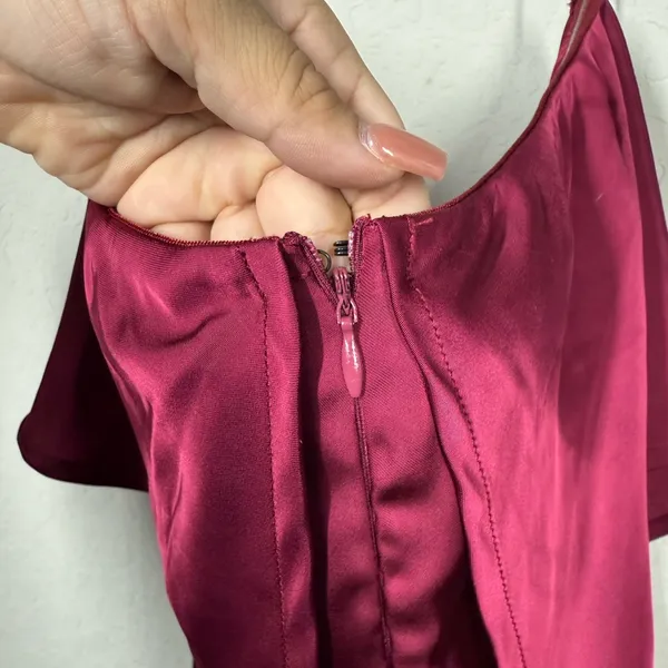 Petal and Pup Bec + Bridge Vienna Popover Strapless Satin Midi Dress Size Us XL - Image 6