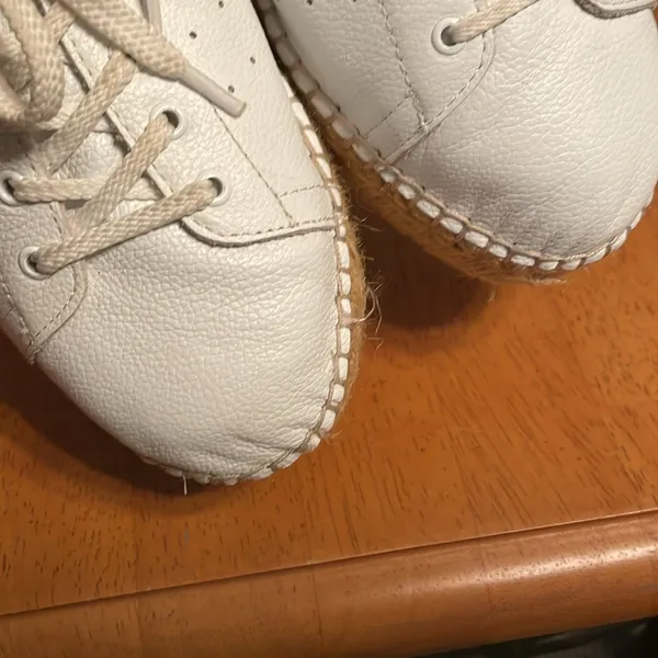 Steve By Steve Madden Espadrille Platform Sneakers 7.5 White Pappy - Image 8