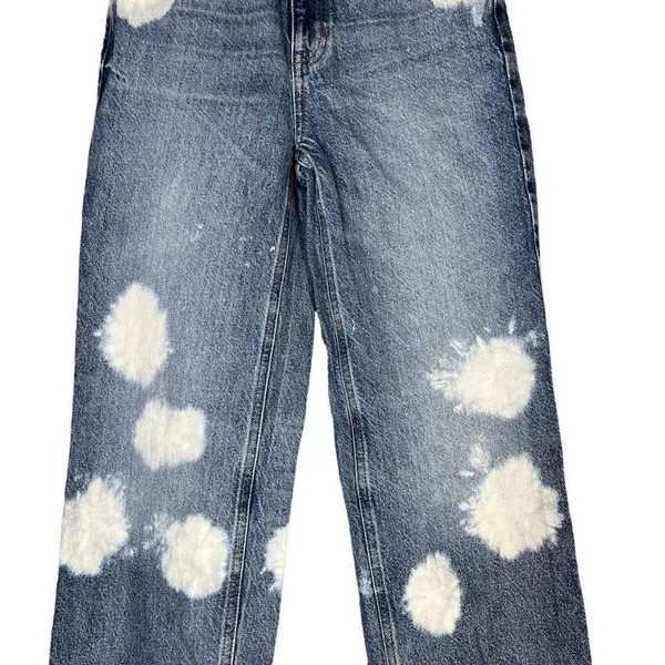 Pacsun 90’s Boyfriend High Rise‎ Straight Leg Bleached Jeans Size 24 - Image 4